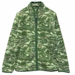 カモフラ柄 フリースジャケット 150サイズ 迷彩柄