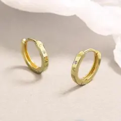 人気商品　ピアス メンズ　S925 人気 フープピアス 最高級ジルコニア