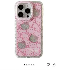 ハローキティ グリッター スマホケースiPhone 16