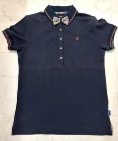 値下げ美品 完売品★マークアンドロナ ポロシャツ スカル デカロゴ カモフラポロ マークアンドロナ 半袖ポロシャツ 黒×白 スカルワッペン 襟ロゴ