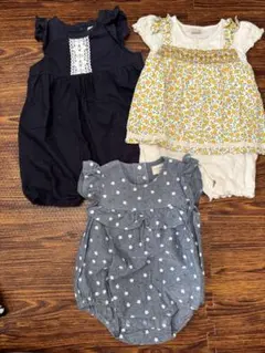 プティマイン　ファーストクローゼット　ロンパース　カバーオール　80