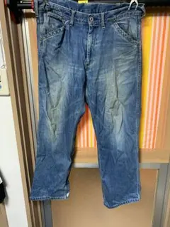 【メーカー】ブラック ブルー ストレートデニム【古着】