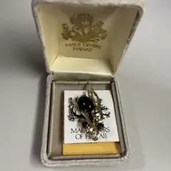 MAUI DIVERS HAWAII 黒珊瑚ブローチ