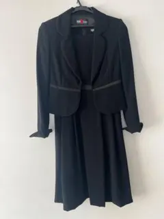 VIVI fleurs ブラックワンピーススーツ➕バッグセット　Sサイズ