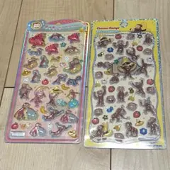 おさるのジョージ　うるちゅるPOP SEAL　プチドロップステッカー プチドロ
