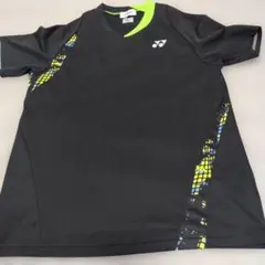 YONEX 요넥스 스포츠 셔츠 블랙 네온 옐로우 사이즈 L