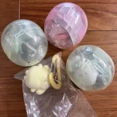 サンリオ　カラビナ付きフロッキーマスコット 4点セット