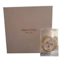 ⭐️新品⭐️AllenCOCO ゴールドカラー リング 3本セット サイズ8