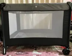 【美品】KATOJI 折りたたみプレイヤード ベビーベッド 収納袋付