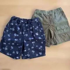 UNIQLO、GUハーフパンツ 120サイズ　2点セット