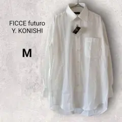 フィッチェ フトゥーロ Y. コニシ ホワイト Yシャツ M ストライプ 長袖のサムネイル
