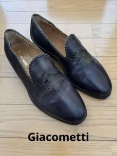 バーニーズ購入 Giacometti ジャコメッティ 革靴 ネイビー 40のサムネイル
