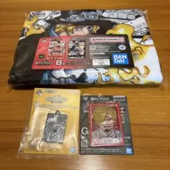 一番くじ　ワンピース　カードゲーム　B賞 カードデザインブランケット サボ