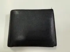 BURBERRY レザー 二つ折り財布 ノバチェック ロゴ型押し★