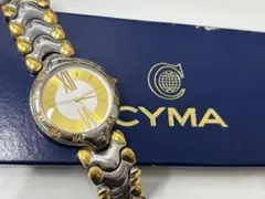 【付属品付き】CYMA シーマ 433 コンビ クォーツ 腕時計 レディース