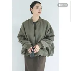 coca ウォッシャブル バルーンブルゾン カーキ M