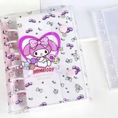 新品 マイメロディ シール帳バインダーシールブック A7リフィル10枚付 6穴