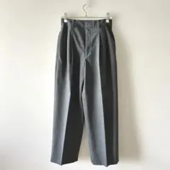 UNIQLO ユニクロ　タックワイドパンツ　グレー　XS トラウザー