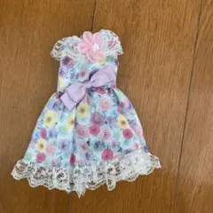 リカちゃん服　花柄ワンピース