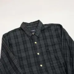 【希少】BURBERRY ブラックチェック柄 長袖シャツ