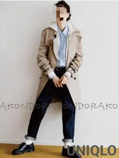 27 ユニクロ レギュラーフィット テーパード ジーンズ