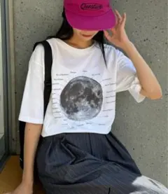 チャオパニックティピー ムーン白Tシャツ Mサイズ