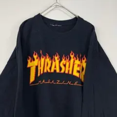 THRASHER ロンT 長袖Tシャツ 黒 ブラックのサムネイル
