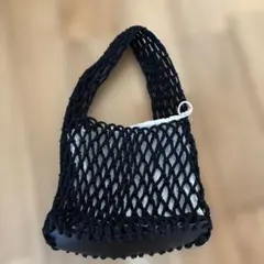 CANAL JEAN メッシュバッグ ブラック かごバッグ