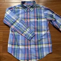 Ralph Lauren チェック長袖シャツ ボタンダウン　キッズ　130