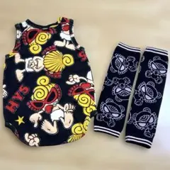 美品 HYSTERICMINI ロンパース レッグウォーマー