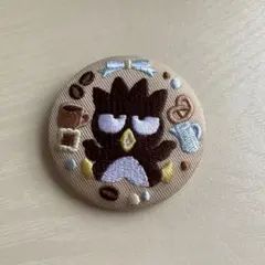 刺繍缶バッジ バッドばつ丸 バツ丸 サンリオ