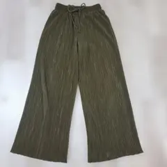 柄パンツ ワイドパンツ