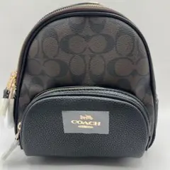 【新品　未使用】夏リュック　COACH シグネチャー ミニ コート バックパック