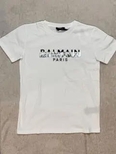 BALMAIN ホワイト Tシャツ ゴールドロゴ - メルカリ
