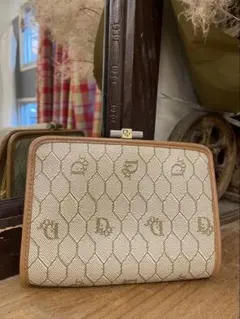 クリスチャンディオール ヴィンテージ 財布　がま口 ハニカム柄