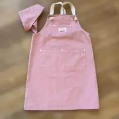 OCEAN & GROUND ピンクエプロン 三角巾付　M