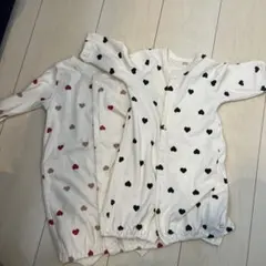 ツーウェイ・ドレスオール ハート柄２枚セット