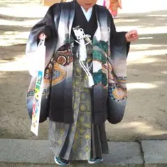七五三 男の子 5歳 着物 兜と鷹 セットのサムネイル