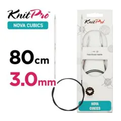 輪針　80cm 3.0mm ニットプロ knitpro ノヴァキュービックス