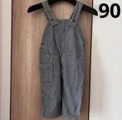 《Markey's　サロペット》オーバーオール　ストライプ　デニム