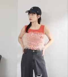 Kastaneカスタネ　前後2WAYブークレニットタンクのサムネイル