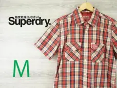 スーパードライ 極度乾燥しなさい＜チェック 半袖 シャツ＞H3998ｍ