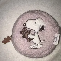 ジェラートピケ スヌーピー 円形ポーチ