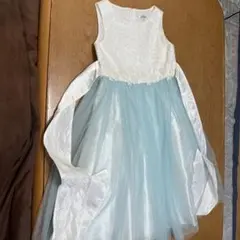 水色ノースリーブドレス（リボン付き）