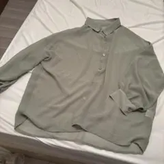 GRL シースルーシャツ F グレー