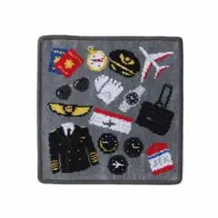 【新品未使用！】JAL フェイラー コラボ ハンカチ 1枚（グレー）