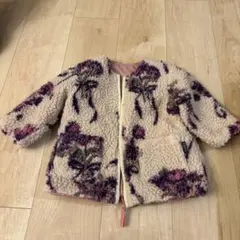 hakka 花柄ボアジャケット リバーシブル