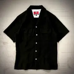 希少 美品 CREAM SODA オープンカラーシャツ コットン ブラック M