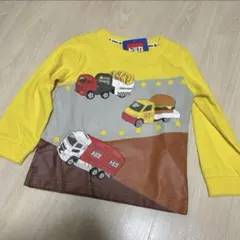新品トミカ長袖TシャツロンTポテトハンバーガー95cmベビー