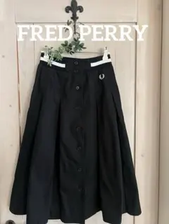 FRED PERRY プリーツスカート ブラックのサムネイル